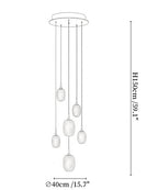 Chromatic Gem Drop Chandelier