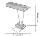Chrome Coiled Wire Desk Lamp