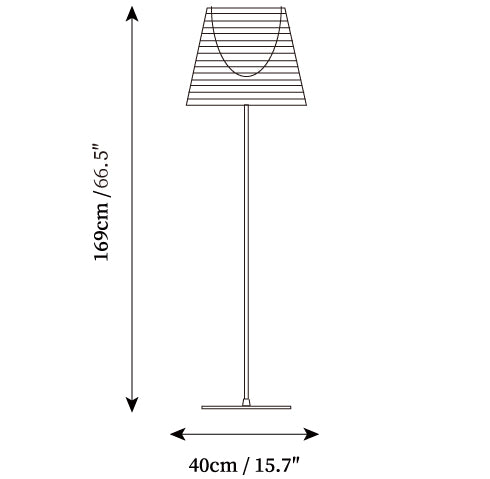 Chrome Prism Floor Lamp