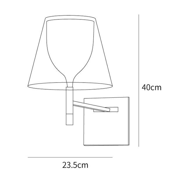 Chrome Prism Wall Lamp