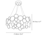 Chrome Round Crystal Chandelier