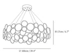Chrome Round Crystal Chandelier