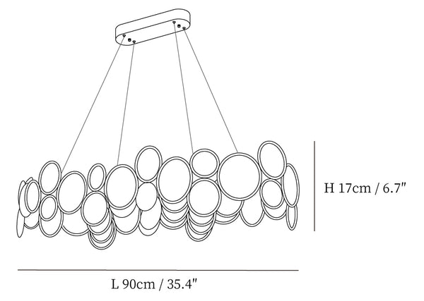 Chrome Round Crystal Chandelier