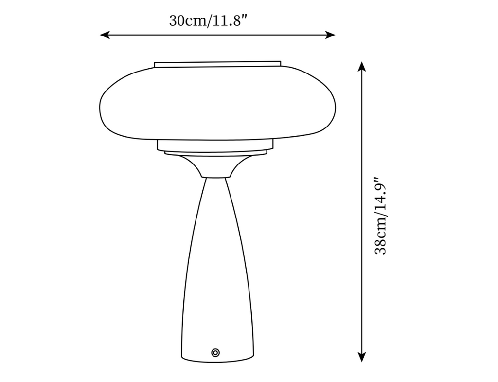 Cielo Wooden Rechargeable Table Lamp