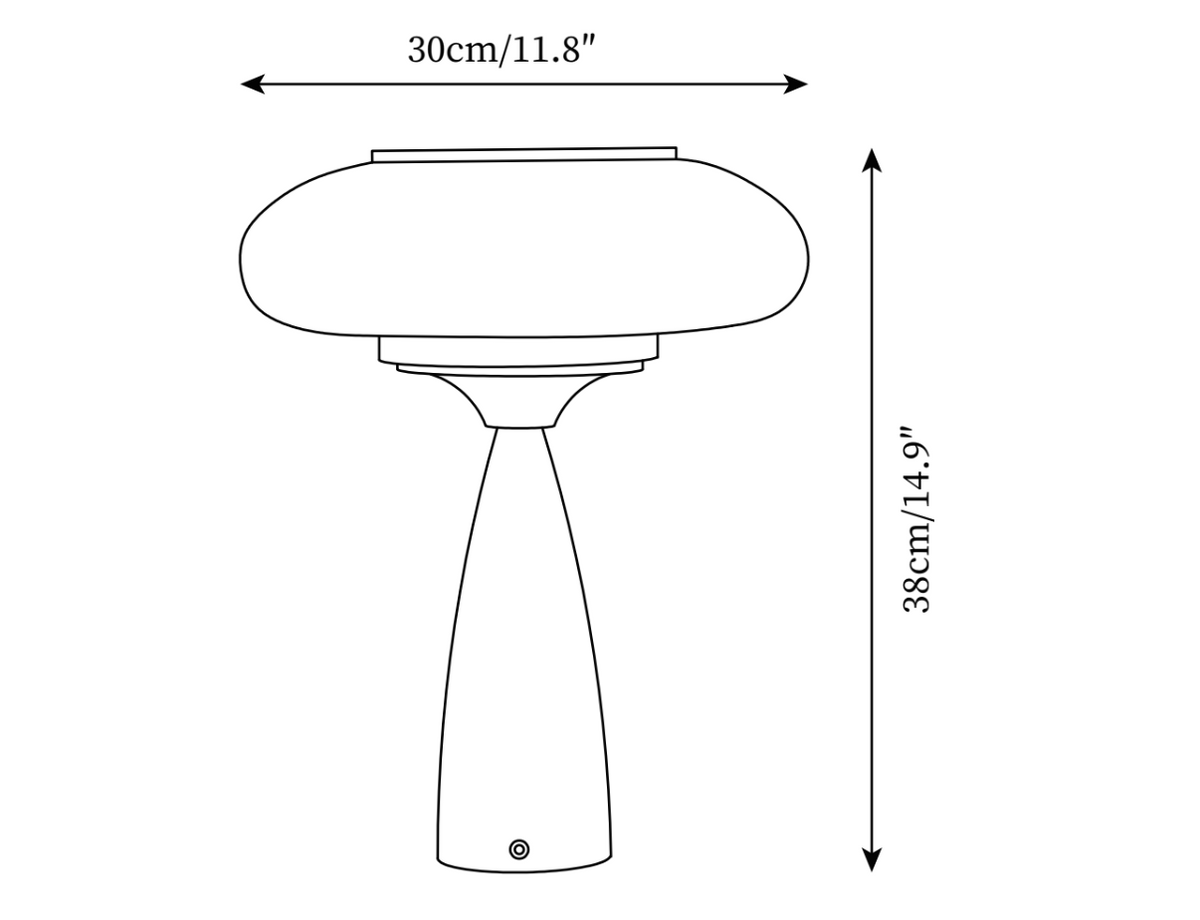 Cielo Wooden Rechargeable Table Lamp