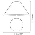 Cinabra Red Ceramic Table Lamp