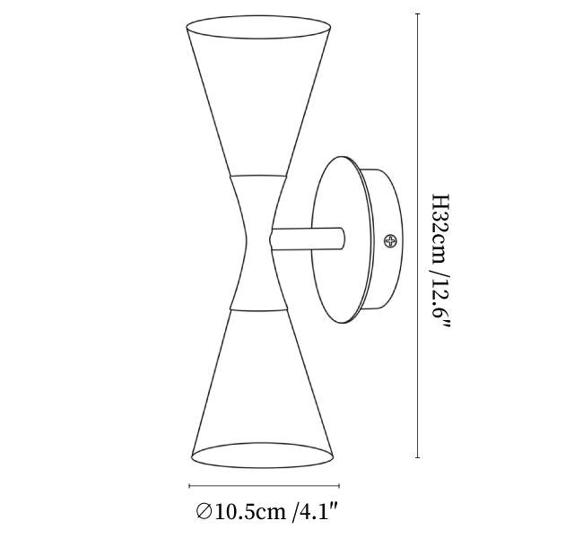 Cinch Double Cone Wall Sconce