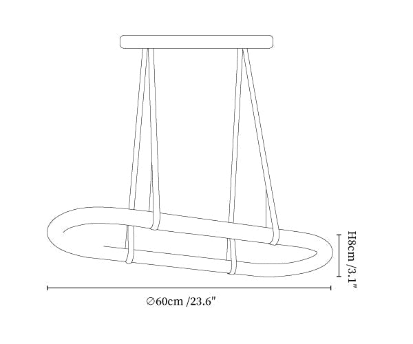 Circle Alabaster Chandelier