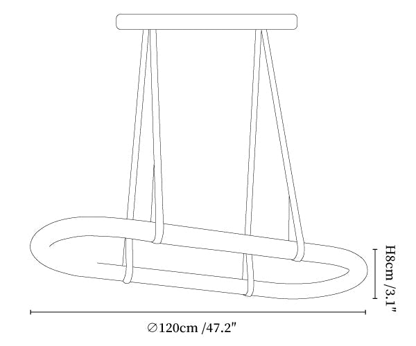 Circle Alabaster Chandelier
