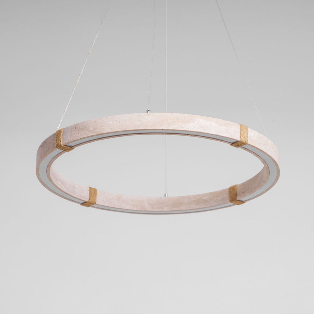 Circle Travertine Pendant Lamp