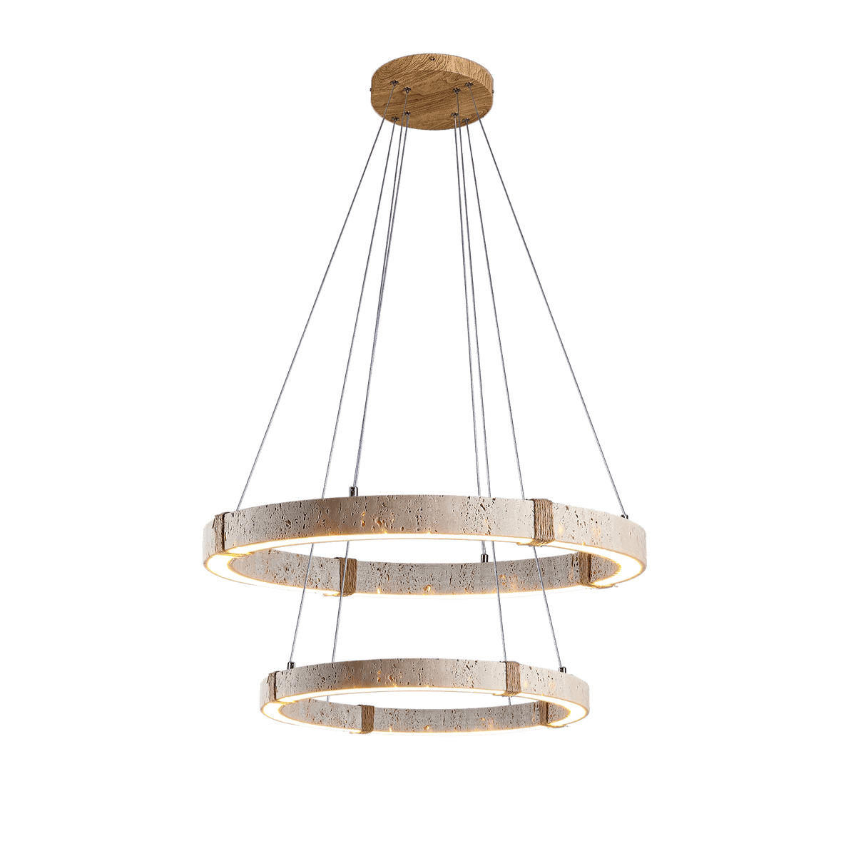 Circle Travertine Pendant Lamp