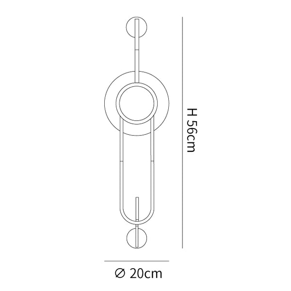 Circular Marble Wall Light