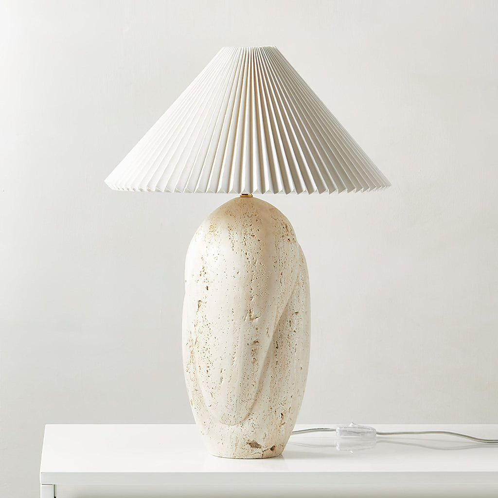 Cirra Travertine Table Lamp