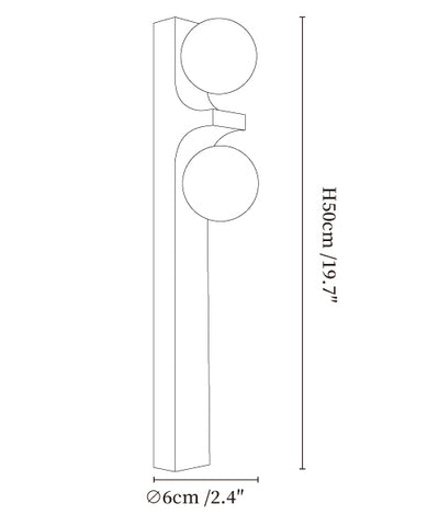 Cirra Travertine Wall Light