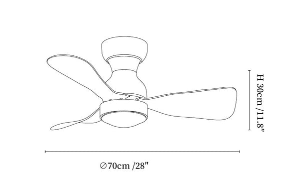 Civico Spin Ceiling Fan Light