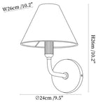 Clara Brass Wall Sconce