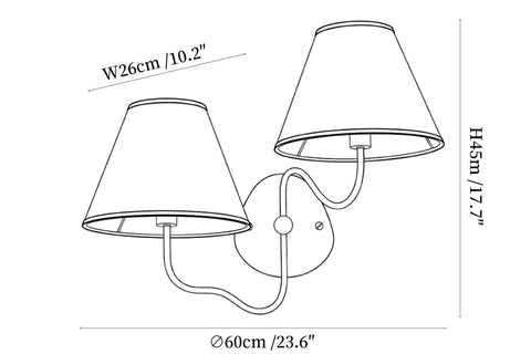 Clara Double Wall Sconce