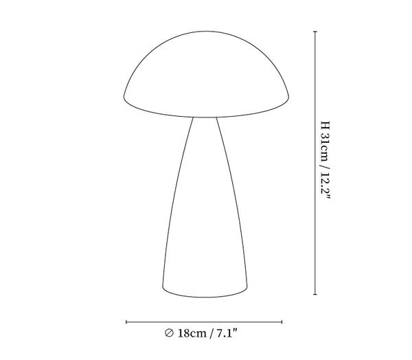Clara Mushroom Table Lamp