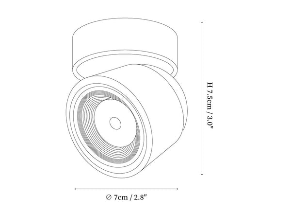 Clara Rotating Surface Downlight