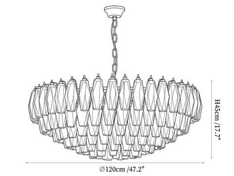Clear Sorrento Chandelier
