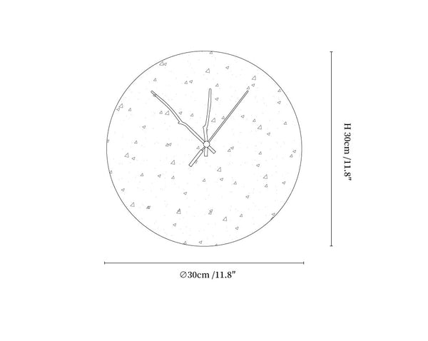 Clock Travertine Wall Lamp