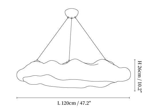 Floating Cloud Pendant Light