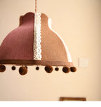 Clover Pom-Pom Trim Pendant Light