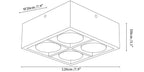 Cobra Wood Ceiling Light