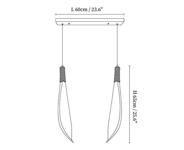 Cocoa Leaf Pendant Lamp