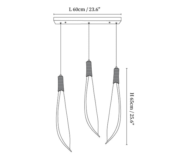 Cocoa Leaf Pendant Lamp