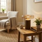 Cognac Disc Table Lamp