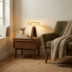 Cognac Disc Table Lamp