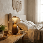 Cognac Disc Table Lamp