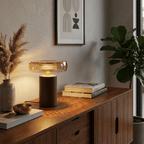 Cognac Disc Table Lamp
