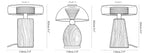 Cognac Disc Table Lamp