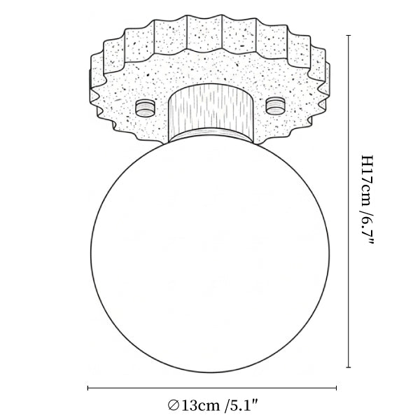 Cogstone Orb Ceiling Lamp