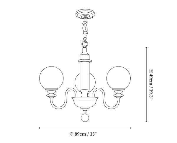 Colonial Grace Chandelier