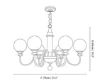 Colonial Grace Chandelier