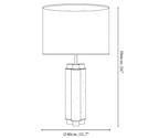 Colonnade Travertine Table Lamp