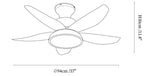 Color Breeze Ceiling Fan Light