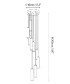 Column Alabaster Staircase Chandelier