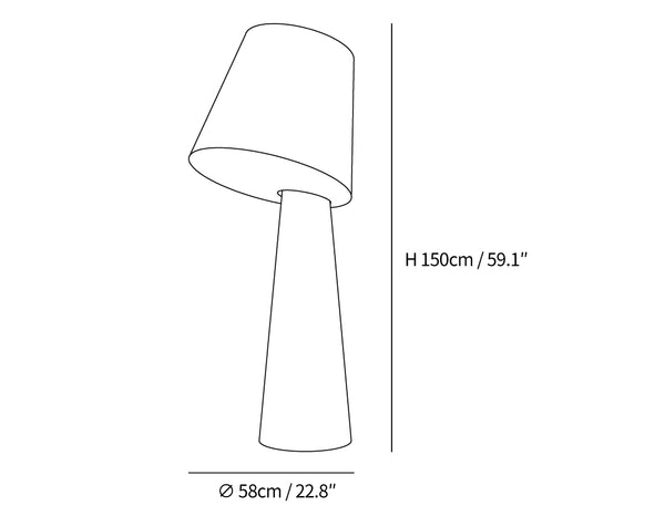 Column Fabric Floor Lamp