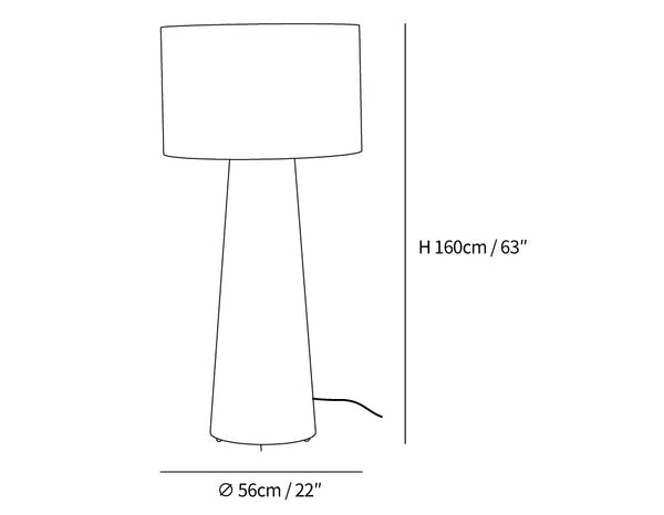 Column Fabric Floor Lamp