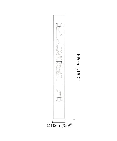 Columnar Alabaster Sconce