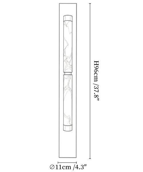 Columnar Alabaster Sconce