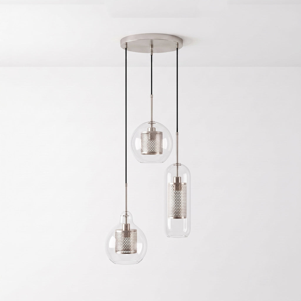 Combined Chiswick Glass Pendant Light