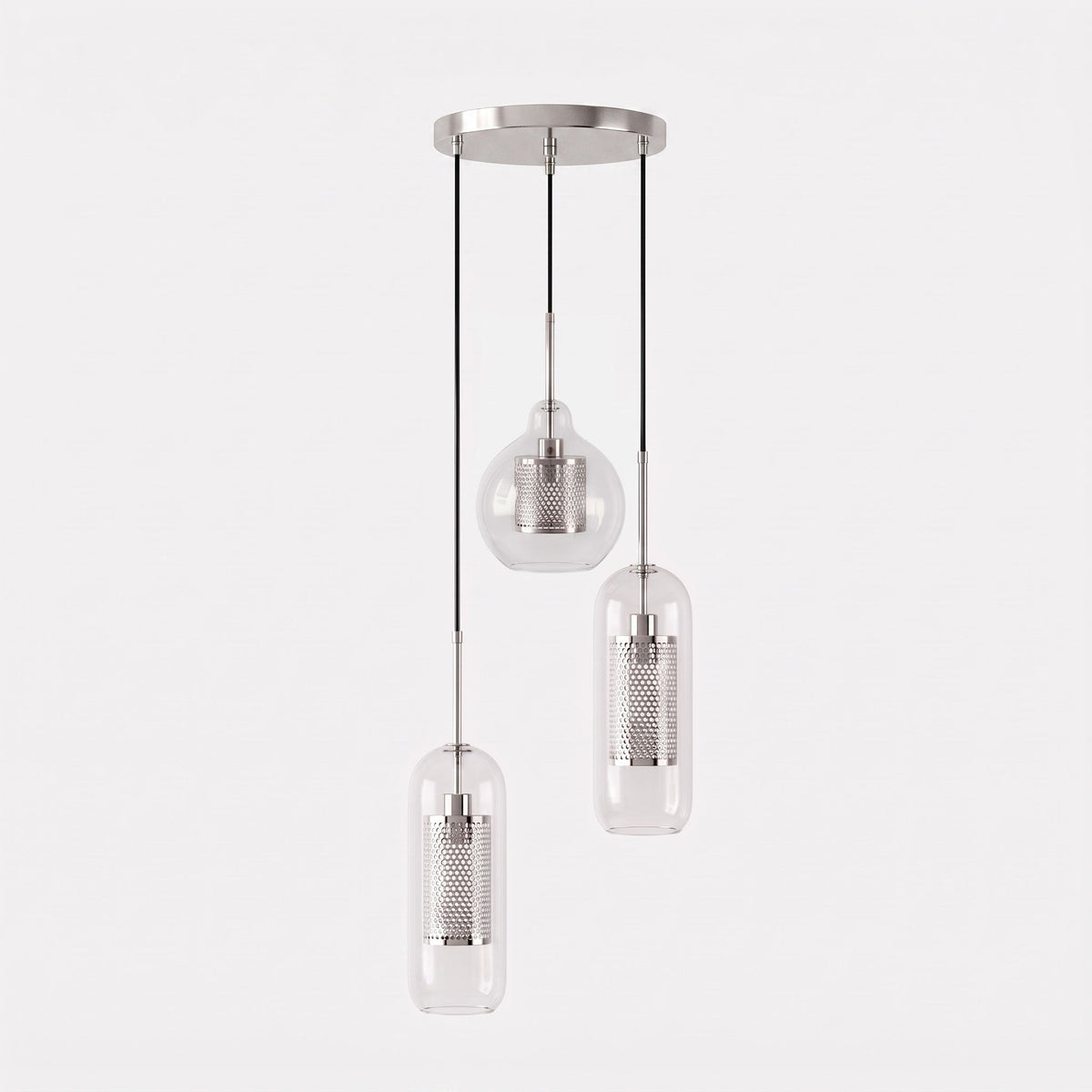 Combined Chiswick Glass Pendant Light