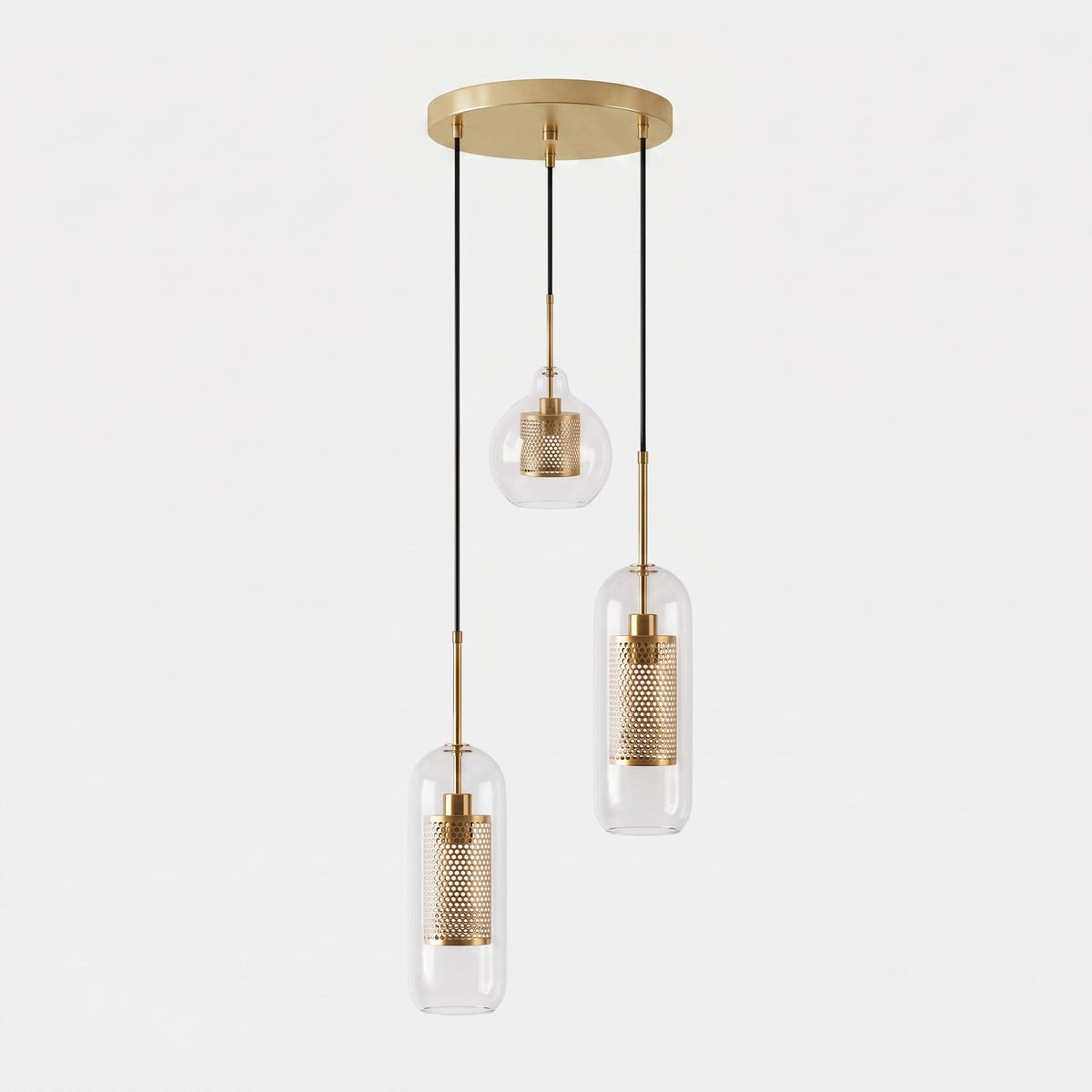 Combined Chiswick Glass Pendant Light