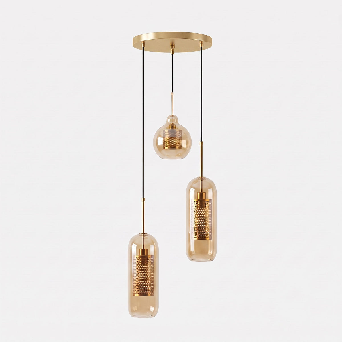 Combined Chiswick Glass Pendant Light