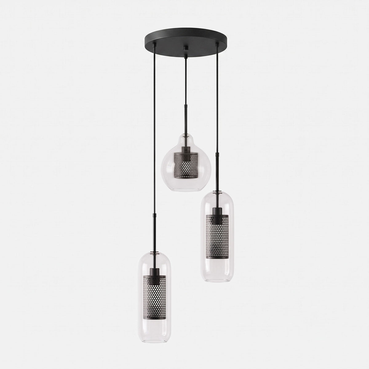 Combined Chiswick Glass Pendant Light